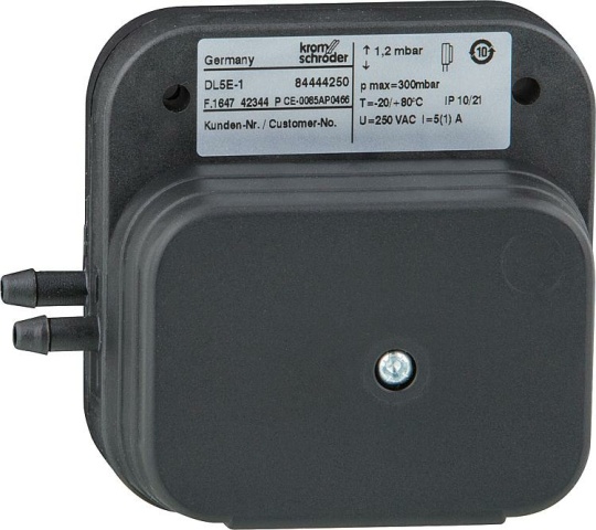 Presostato Intercal DL 5 E-1 Rango de conmutación 0,4-5 mbar NUEVO