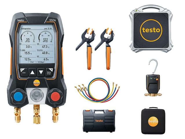 Testo Klimamessgerät 550s Wärmepumpen-Einsteiger-Set 0564 5000 NEU