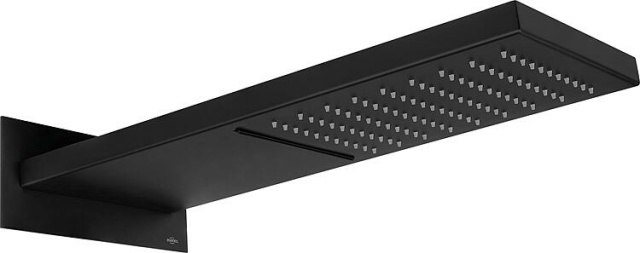 Evenes EILIS overhead shower 2 spray modes 500 mm projection Matt black stainless steel NEW