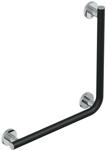 Evenes 90° angle handle Elida Plus Black matt chrome WxHxD: 500x500x87mm NEW