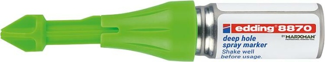 Marcatore per fori Edding 8870 verde neon NUOVO