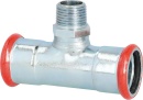 Acero al carbono, racor prensado, contorno M, pieza en T (i/AG/i) 28 -DN15(1/2"") -28 mm NUEVO