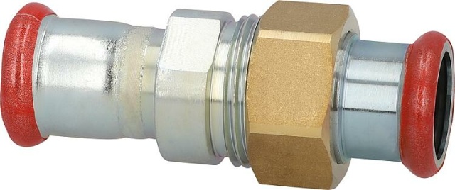 C-Stahl Pressfitting M-Kontur Durchgversch. mit Innengewinde flachdichtend 22-DN25(1"") NEU