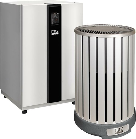 Remko split-warmtepomp HTS 130, 8 - 13 kW, buitenmodule houtlook NIEUW