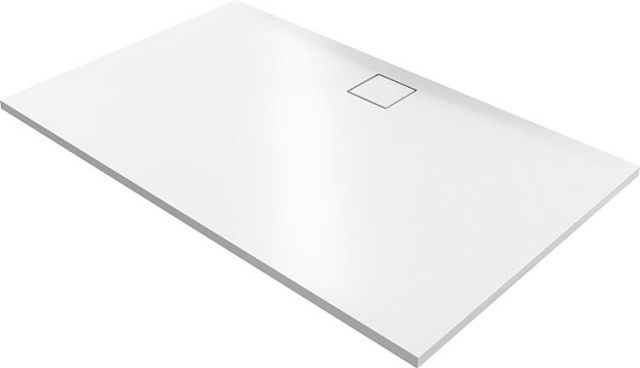 Hüppe EasyFlat mineral cast shower tray, 1000x52x800 mm Drain: long side, white NEW