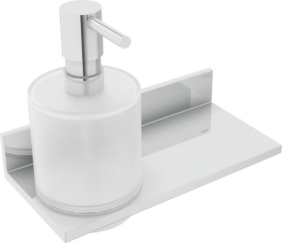 Distributeur de savon Hewi Système 900 Q avec tablette et support, chrome NEUF