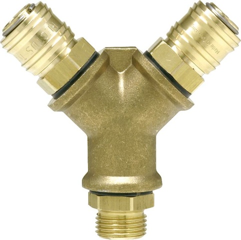 Distribuidor EWO doble G 1/4 AG 128006 NUEVO