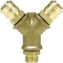 Distributore EWO doppio G 3/8 AG 128007 NUOVO