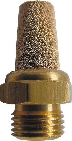 EWO Schalldämpfer aus Sinterbronze mit angesintertem Messing-Sechskant G 3/8 * 573.13 NEU