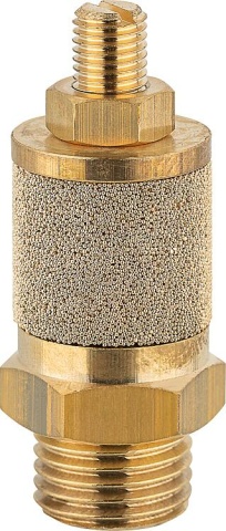 EWO Drosselschalldämpfer einstellbar mit Messing-Sechskant G 1/4 573.42 NEU