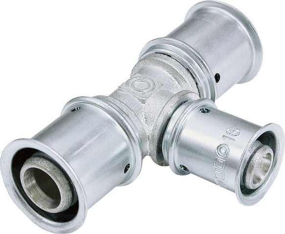 multitubo systems Raccord en T à sertir, réduit Ø50-Ø40-Ø50 mm, étamé NEUF