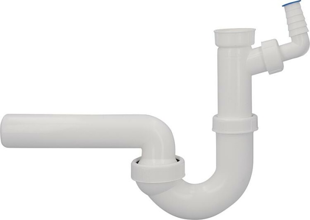 Dallmer sink pipe trap type 100/1, DN32 (1 1/4") x DN40, white plastic NEW