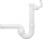 Dallmer sink pipe trap type 100/1, DN40 (1 1/2") x DN40/DN50, white plastic NEW