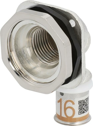 Uponor S-Press PLUS Anschlusswinkel flach Ø16mm-DN15 (1/2"") IG NEU
