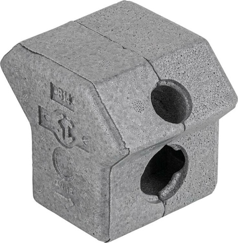 Coques isolantes pour vannes à passage libre et vannes KFR DN15 (1/2") NOUVEAU