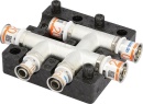 Uponor S-Press PLUS HK cross fitting with insulation box...