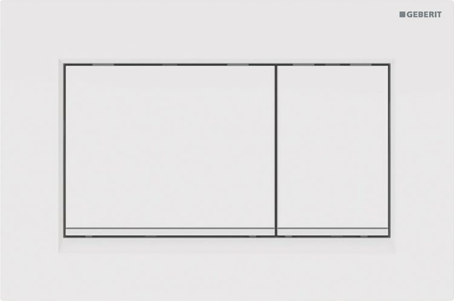 Geberit bedieningsplaat Sigma30,f 2-hoeveelheden spoeling. wit/wit mat NIEUW