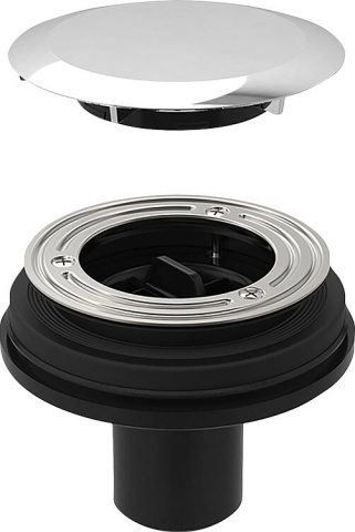 Desagüe para plato de ducha Geberit Ø90 con tapa, cromado brillante NUEVO