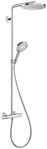 Sistema de ducha Hansgrohe Raindance Select S 240 1jet PowderRain, ducha de mano, ducha fija de 240 mm y termostato, cromado NUEVO