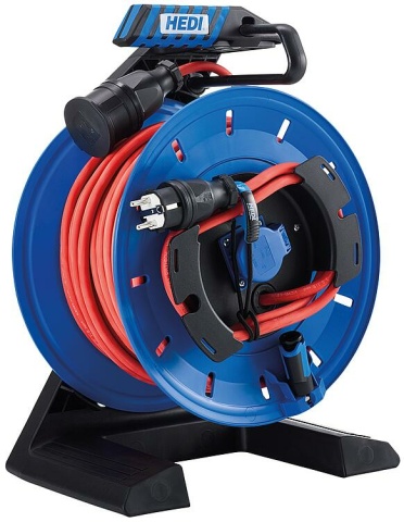 Hedi all-plastic device cable reel Generation 7 Champion 40 m 1x230V earthed socket outlet NEW