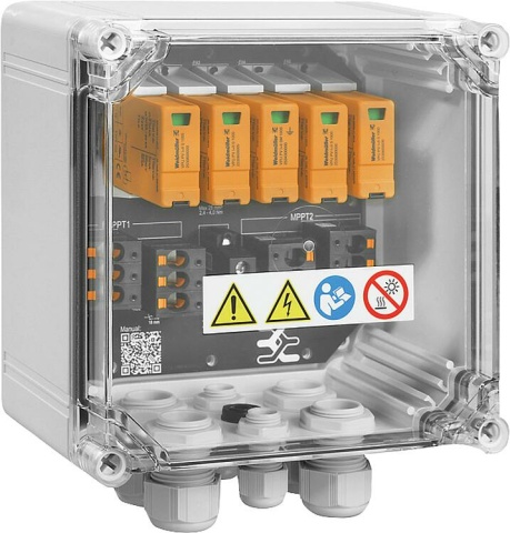 Weidmüller generator connection box for inverters with 2 MPP trackers type I + II with internal connection NEW