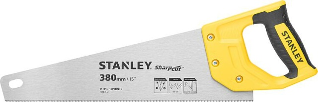 Stanley Tools Foxtail saw Stanleyä SharpCutä Length (mm): 380, fine tooth pitch NEW