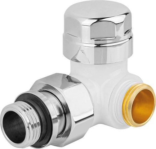 APM thermostatic valve 130TB D, white DN15 (1/2""), right angle corner NEW