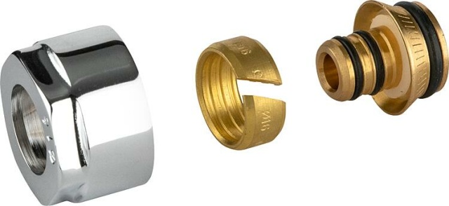 APM Klemmringverschraubung verchromt Ø16mm x DN15(1/2"") VPE=2Stück NEU