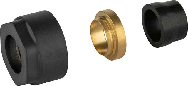 APM knelkoppeling zwart ü15mm x DN15(1/2"") PU=2st NIEUW