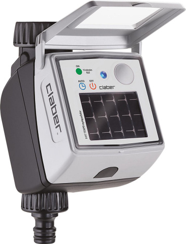 Claber irrigation computer - single circuit ""Tempo Myaquasolar"", solar-powered NEW
