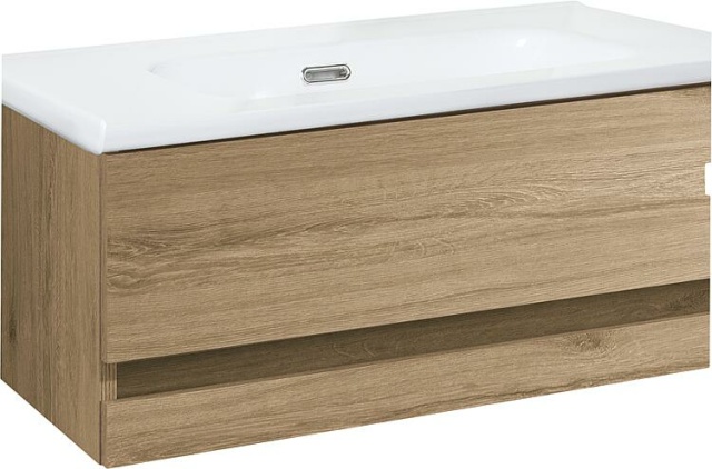 Evenes Badmöbel-Set Kora 2 Auszüge Nabucco Eiche Breite 805 mm NEU