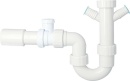 Flush siphon DN40(1 1/2"") with pipe aerator,...