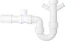 Flush siphon DN40(1 1/2"") with pipe aerator,...