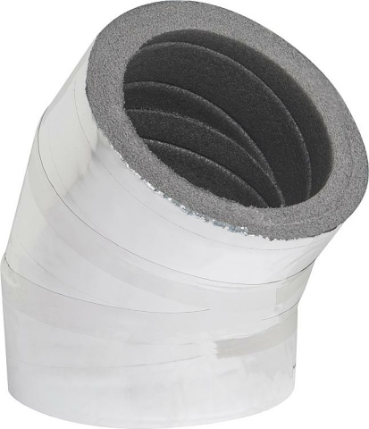 ISOflexa Dämmbogen 45°, DN200 mit Alubeschichtung, 20mm Wandst. NEU