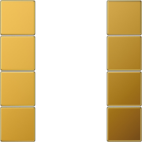 Jung drukknopset 4-voudig compleet GO 2504 TSA NIEUW