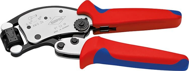 Knipex Twistor• T crimping pliers with 360° rotating crimping head and automatic adjustment NEW