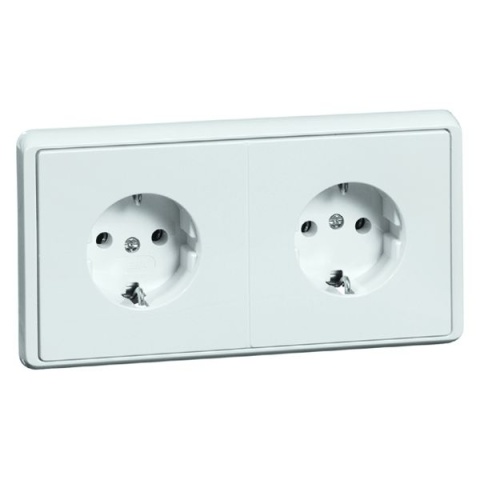 PEHA D 95.6512/3.02 Dialog Steckdose SCHUKO 2fach reinweiß 00819811 NEU