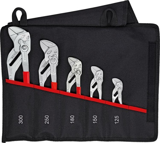 Knipex pliers wrench set 5-piece with roll-up bag NEW