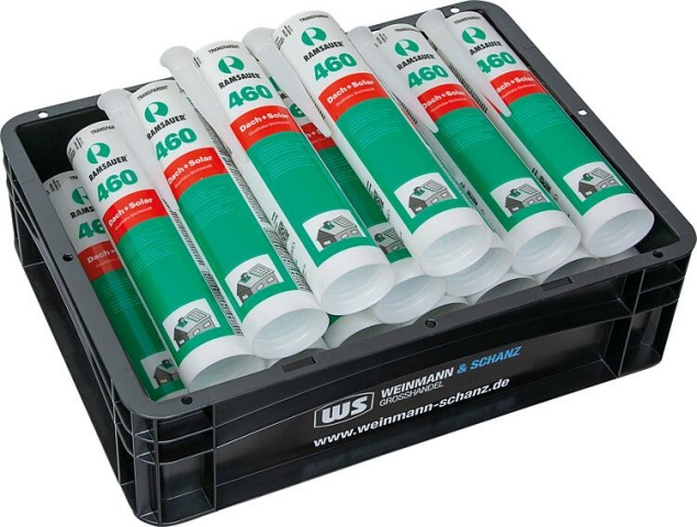 Ramsauer Vorteilspaket WS + Ramsauer, Dichtstoff Dach + Solar transparent 460, 310 ml / 20 Stück + gratis WS BOX NEU