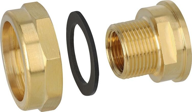 Fitting set DN32(11/4)üWM x DN15(1/2"")IG and DN20(3/4"")AG, PU 2 pcs NEW