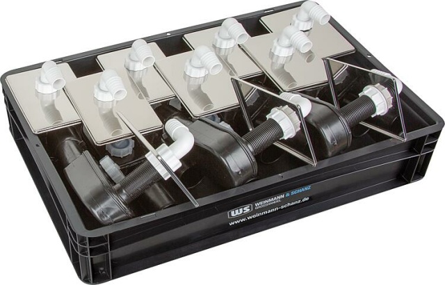 Unterputzsiphon mit Edelstahlrosette,Vorteilspaket,DN 40/50 inkl. WS-Box NEU