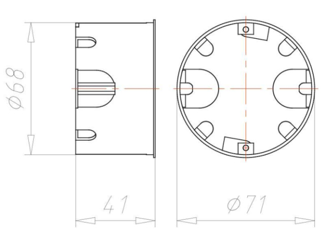 KAIS Hohlwanddose 9068-74 weiß halogenfrei NEU