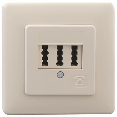 FM Anschlussdose TAE 2x6/6 NFF UP perlweiss 103 102 10 NEU