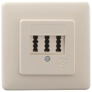 FM Anschlussdose TAE 2x6/6 NFF UP perlweiss 103 102 10 NEU