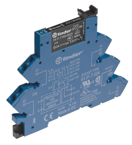 Finder Coupling Relay 38.61.7.024.0050 1W 6A 24VDC NEW