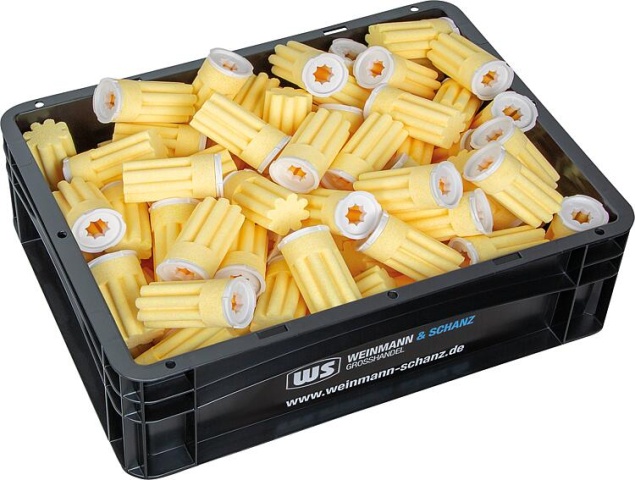 Value pack 100x •lfilter insert with sintered plastic insert 50 •m star shape - yellow + free WS BOX NEW