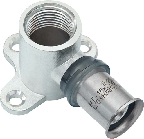 MULTITUBO Press-Wandscheibe Ø25mm-DN20 (3/4") IG, verzinnt NEU