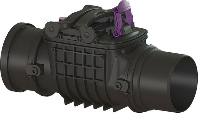 Desconector doble cierre caldera Staufix DN150, tipo 2, visto NUEVO