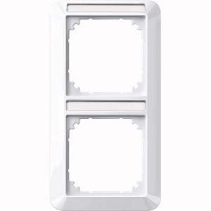 Merten Rahmen 2f.aws/gl Beschriftungsträger 385225 NEU