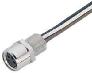 Binder Flanschdose mit Lize M8 09 3390 00 04 NEU